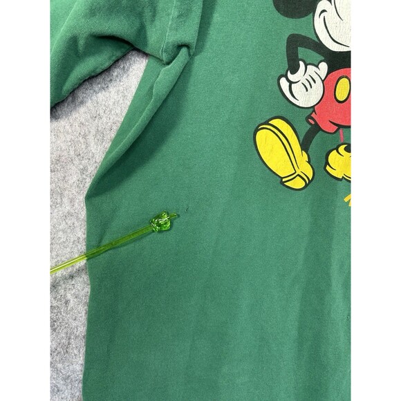 VTG The Disney Store Shirt Men’s XL Green Red Mickey Mouse Short Sleeve Double - Picture 5 of 11
